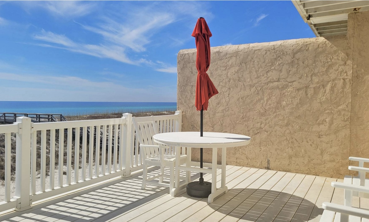 Deck with ocean view